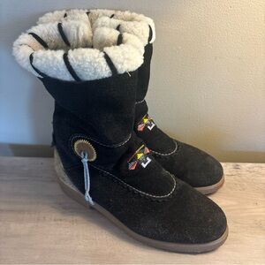 Vtg Tecnica Apres Ski Embroidered Boots Made In Italy Women’s Size 41 Aztec
